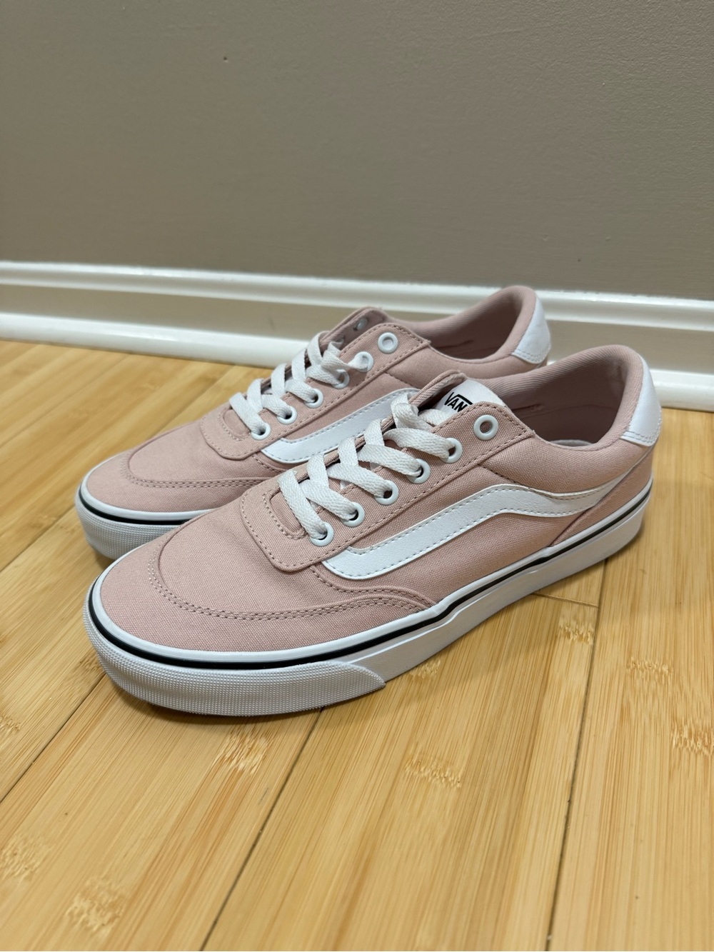 Vans Old Skool Sneakers - Pink & White Size 8.5